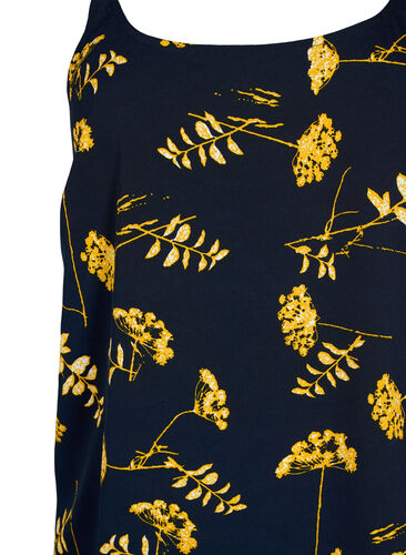 FLASH - Topp med mønster, Night Sky Yellow AOP, Packshot image number 2