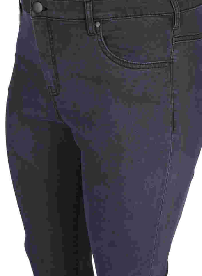 Super slim Amy jeans med høyt liv, Grey Denim, Packshot image number 2