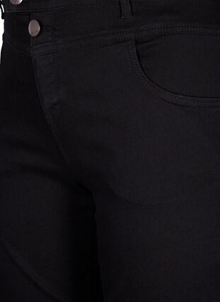 Regular fit Gemma jeans med høyt liv, Black, Packshot image number 2