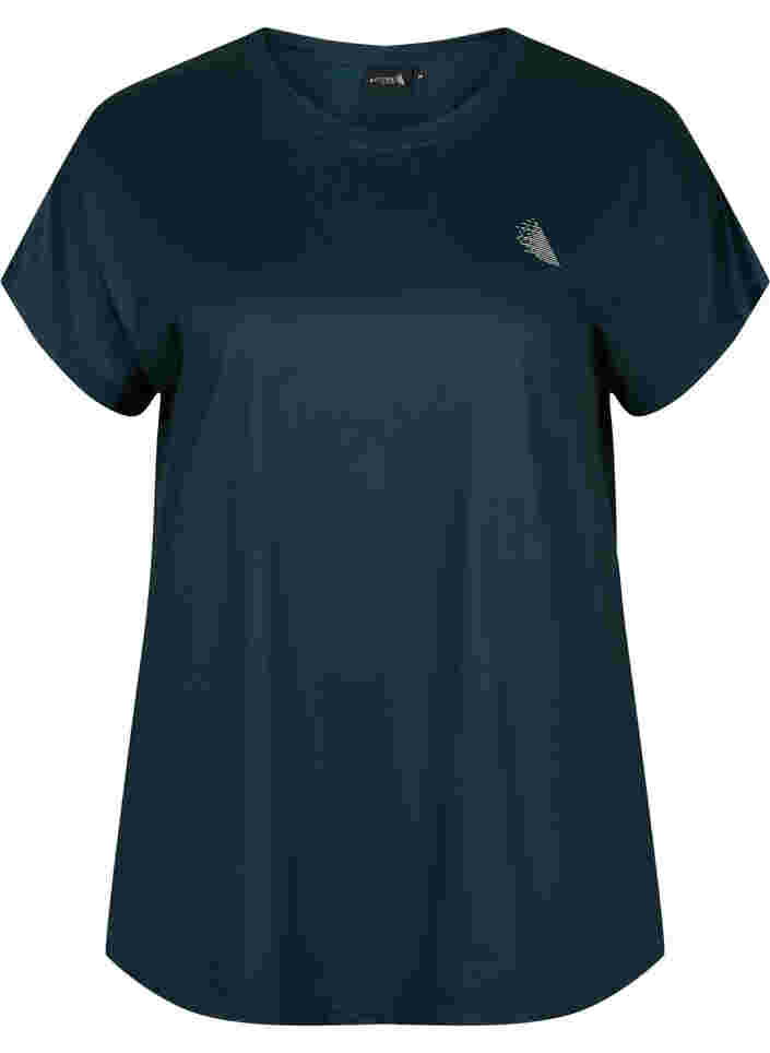 Ensfarget t-skjorte til trening, Scarab, Packshot image number 0