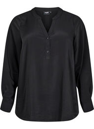 FLASH - Skjortebluse med lange ermer, Black