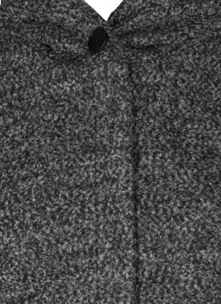 Lang jakke med ull og hette, Dark G. mlg, Packshot image number 2