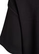T-skjortekjole i jersey med splitt i sidene, Svart, Packshot image number 3