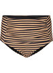 H&oslash;ytlivs bikinitruse med striper, Brun, Packshot image number 0