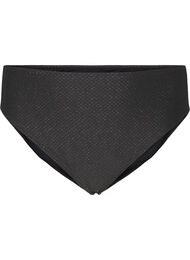 Bikinibukse med glitter og tai-snitt, Black