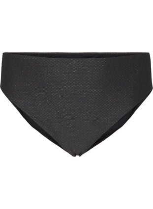 Zizzi Bikinibukse med glitter og tai-snitt, Svart, Packshot image number 0