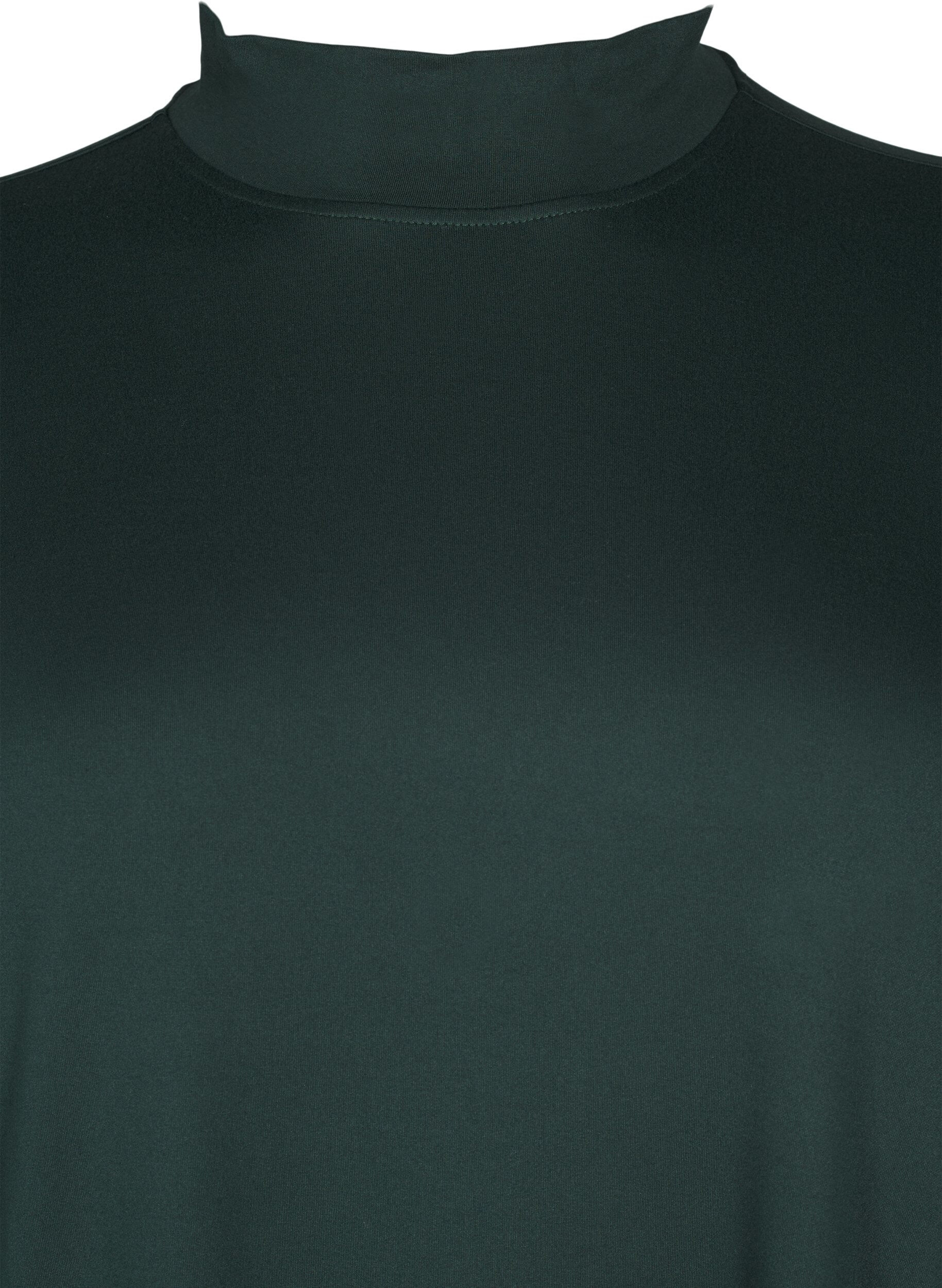 Zizzi FLASH - Kjole med lange ermer og turtleneck, Gr&oslash;nn, Packshot image number 2