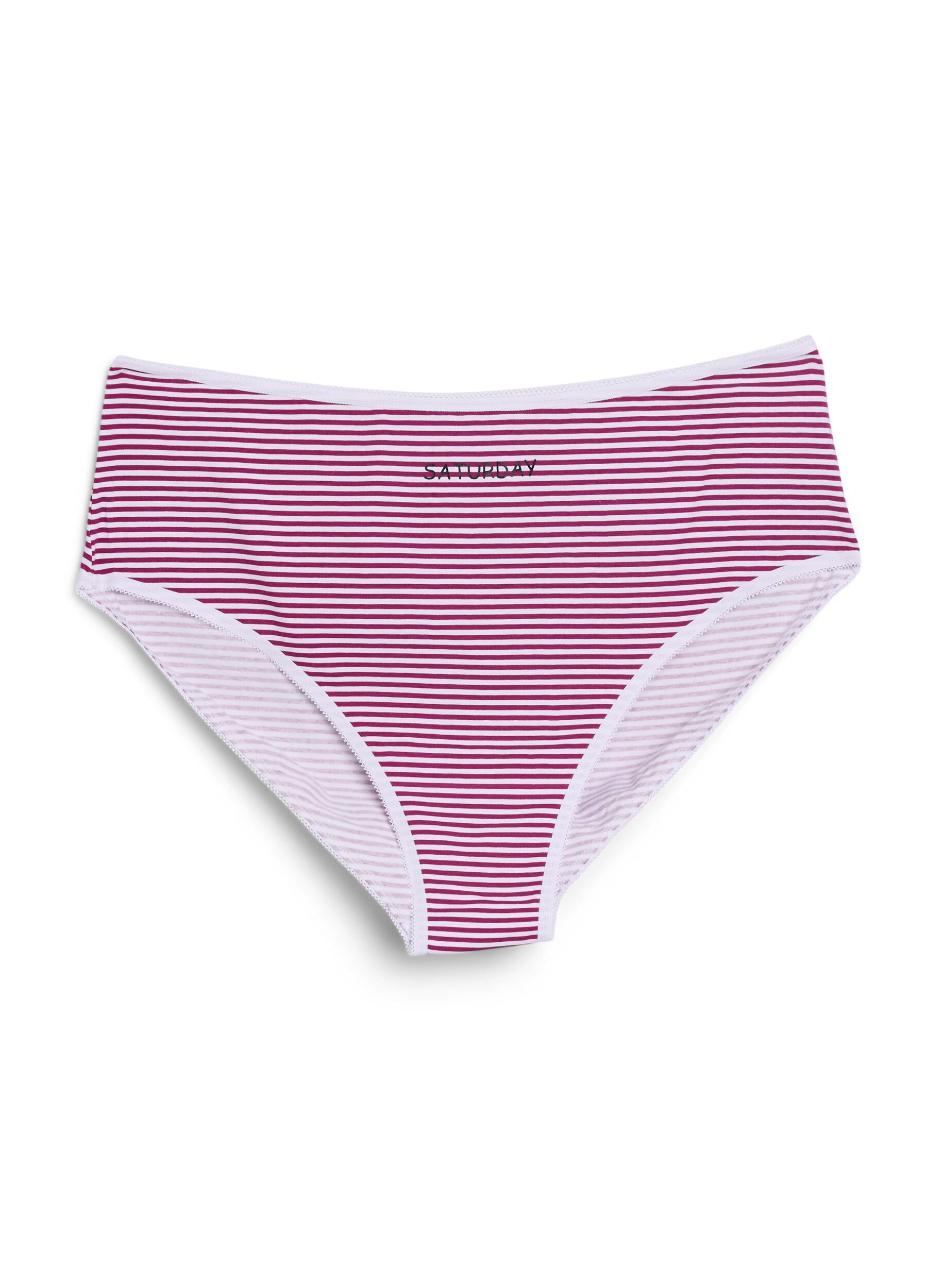 Zizzi7-pakning med truser med regular waist, Bl&aring;, Packshot image number 2