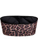 Leopardmønstret bandeau bikinitopp, Beige, Packshot image number 1