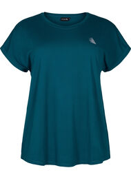 Kortermet trenings T-skjorte, Deep Teal