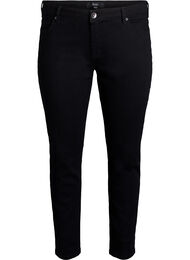 Emily jeans i smal passform og normalt høy midje, Black