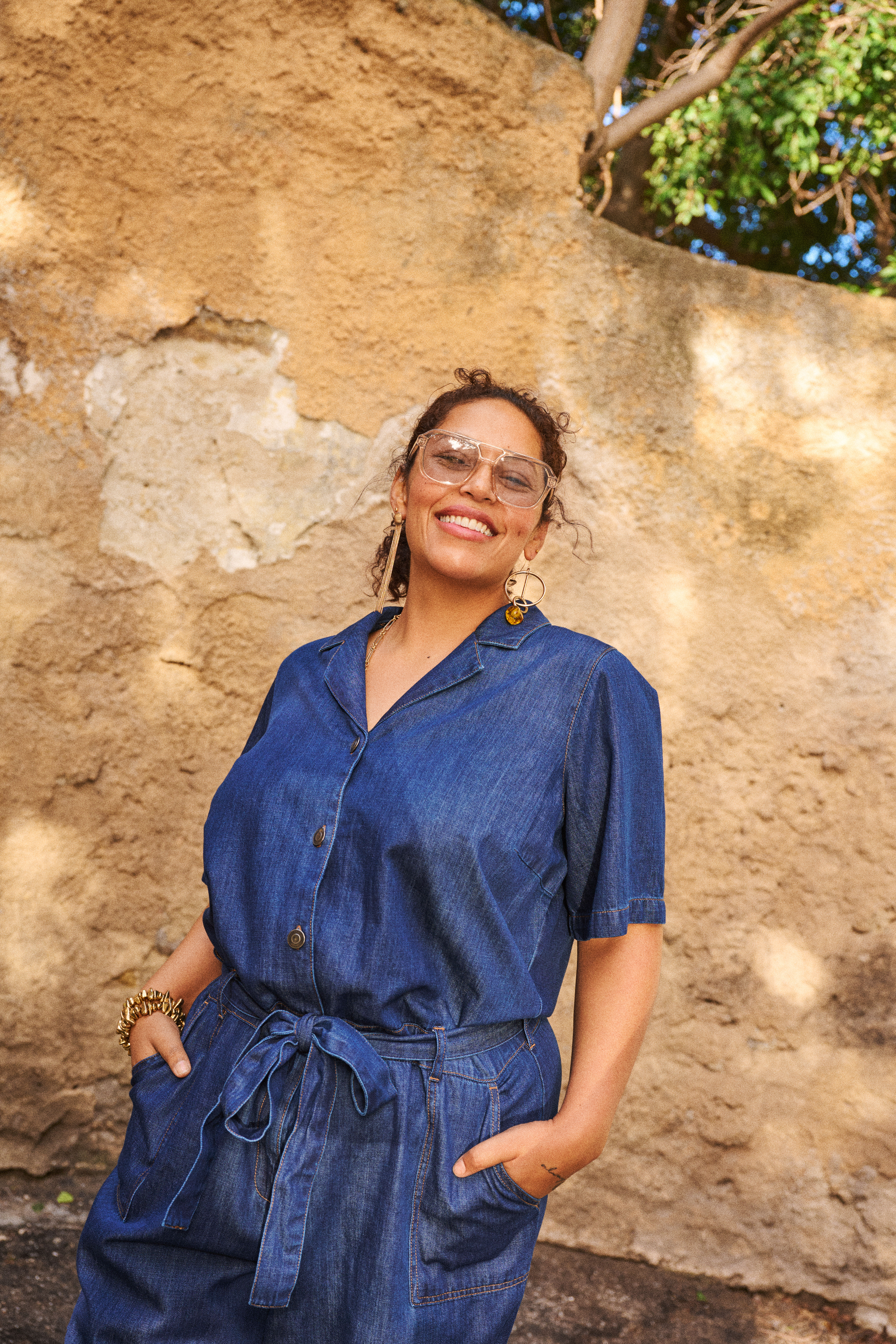 Zizzi Denim jumpsuit, , Model