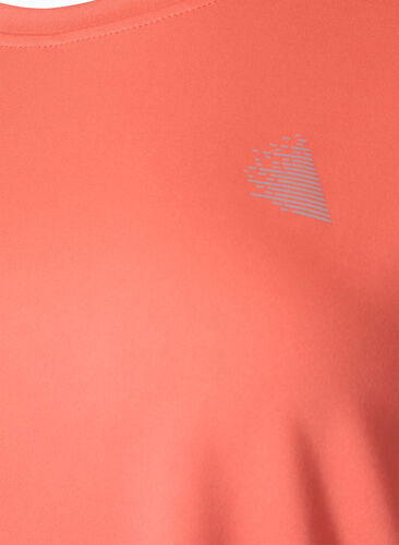 Kortermet trenings T-skjorte, Living Coral, Packshot image number 2