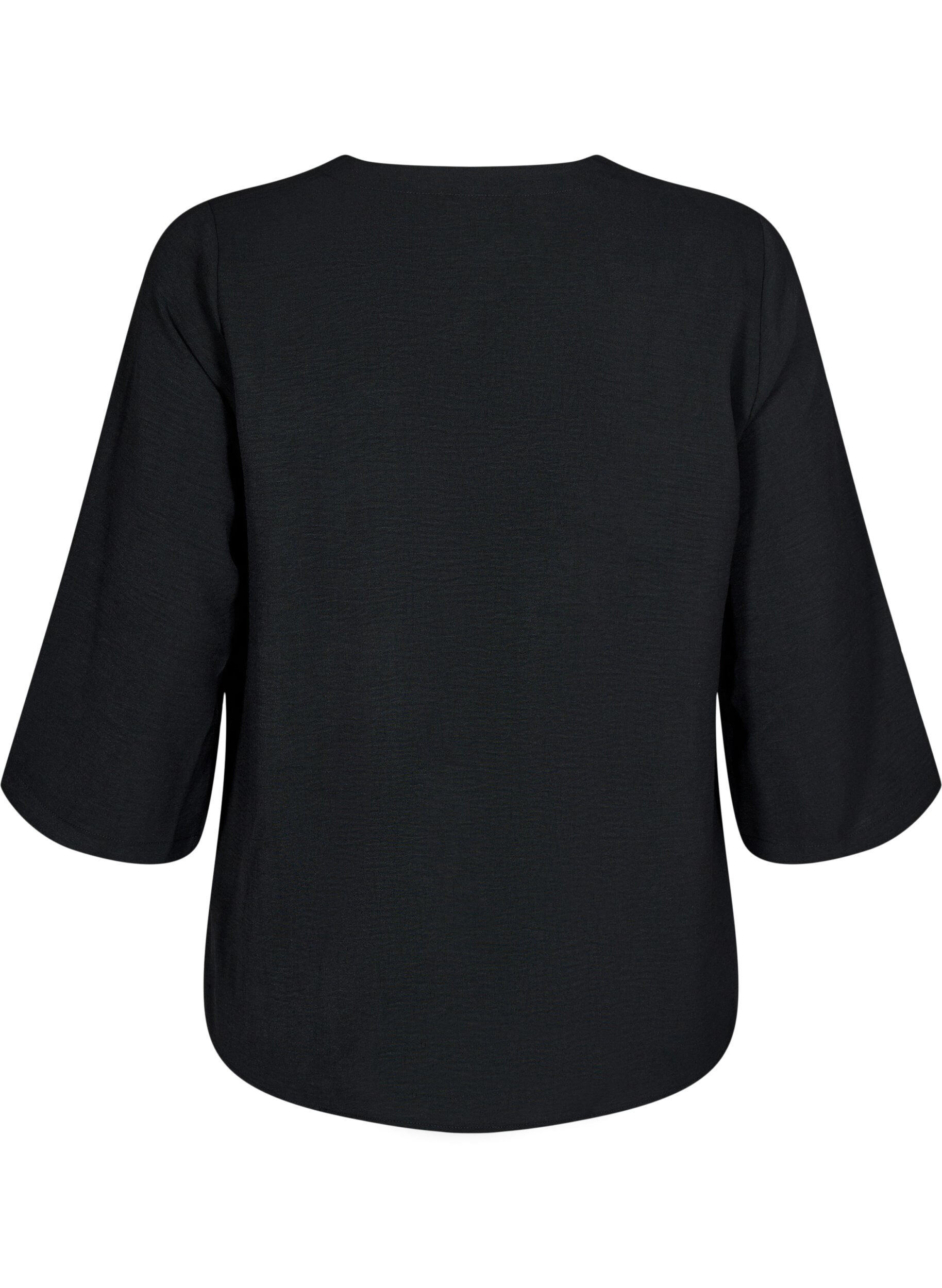 ZizziBluse med 3/4 ermer, Svart, Packshot image number 1