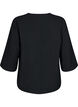 Bluse med 3/4 ermer, Svart, Packshot image number 1