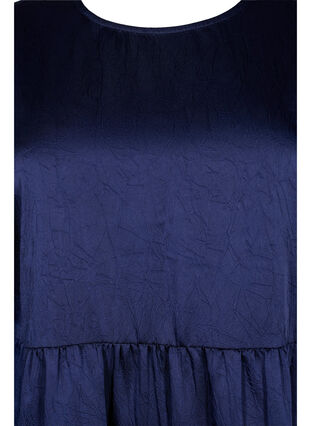 Kjole med ryggdetaljer og 3/4-ermer, Maritime Blue, Packshot image number 2