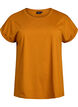 Kortermet T-skjorte i bomullsblanding, Orange, Packshot image number 0