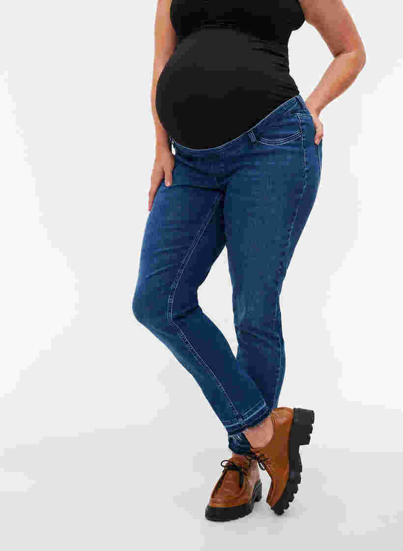 Emily jeans til gravide, Blue denim, Model image number 1