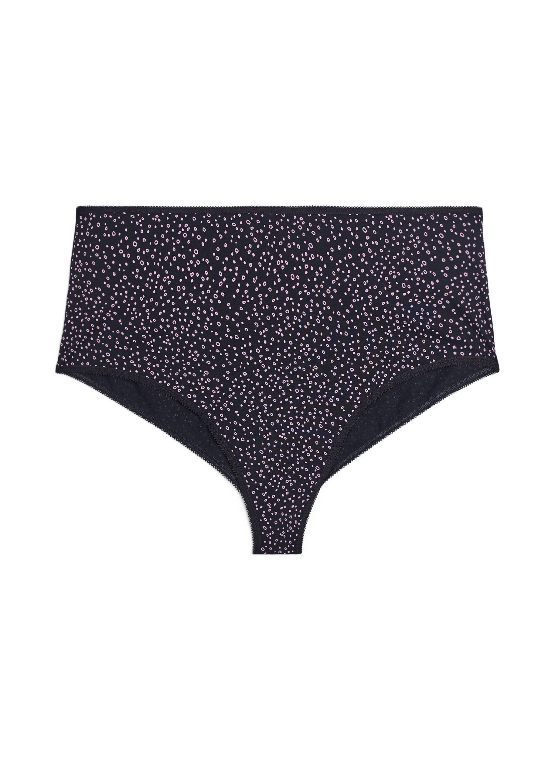 Zizzi 7-pack hipstertruse med vanlig midje, Lilla, Packshot image number 3