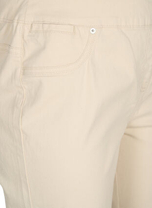Tettsittende shorts med baklommer, Fog, Packshot image number 2