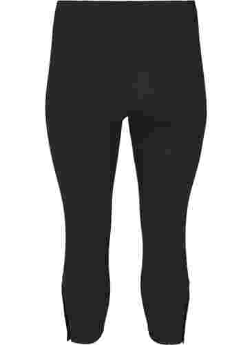 3/4-leggings med knapper, Black, Packshot image number 1