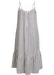 Sommerkjole med striper og A-form, Svart, Packshot image number 1