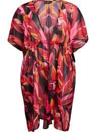 Strandkimono med trykk, Leaf Explotion AOP