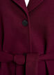 Kort kåpe med belte, Mørk Bordeaux, Packshot image number 2