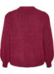 Cardigan i myk strikk med gullfargede knapper, Rosa, Packshot image number 1