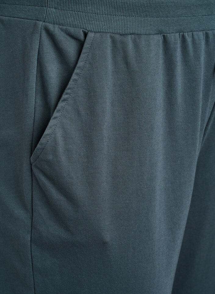 L&oslash;se joggebukser med lommer, Gr&oslash;nn, Packshot image number 3