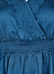 Ton-i-ton mønstret bluse med smock, Midnight, Packshot image number 2
