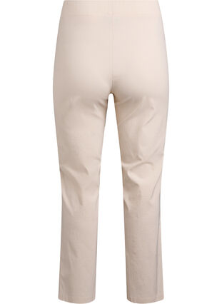 Zizzi Elastisk bukse i viskose, Beige, Packshot image number 1