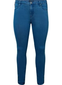 Super slim Amy jeans med høyt liv, Blå Super slim Amy jeans med høyt liv