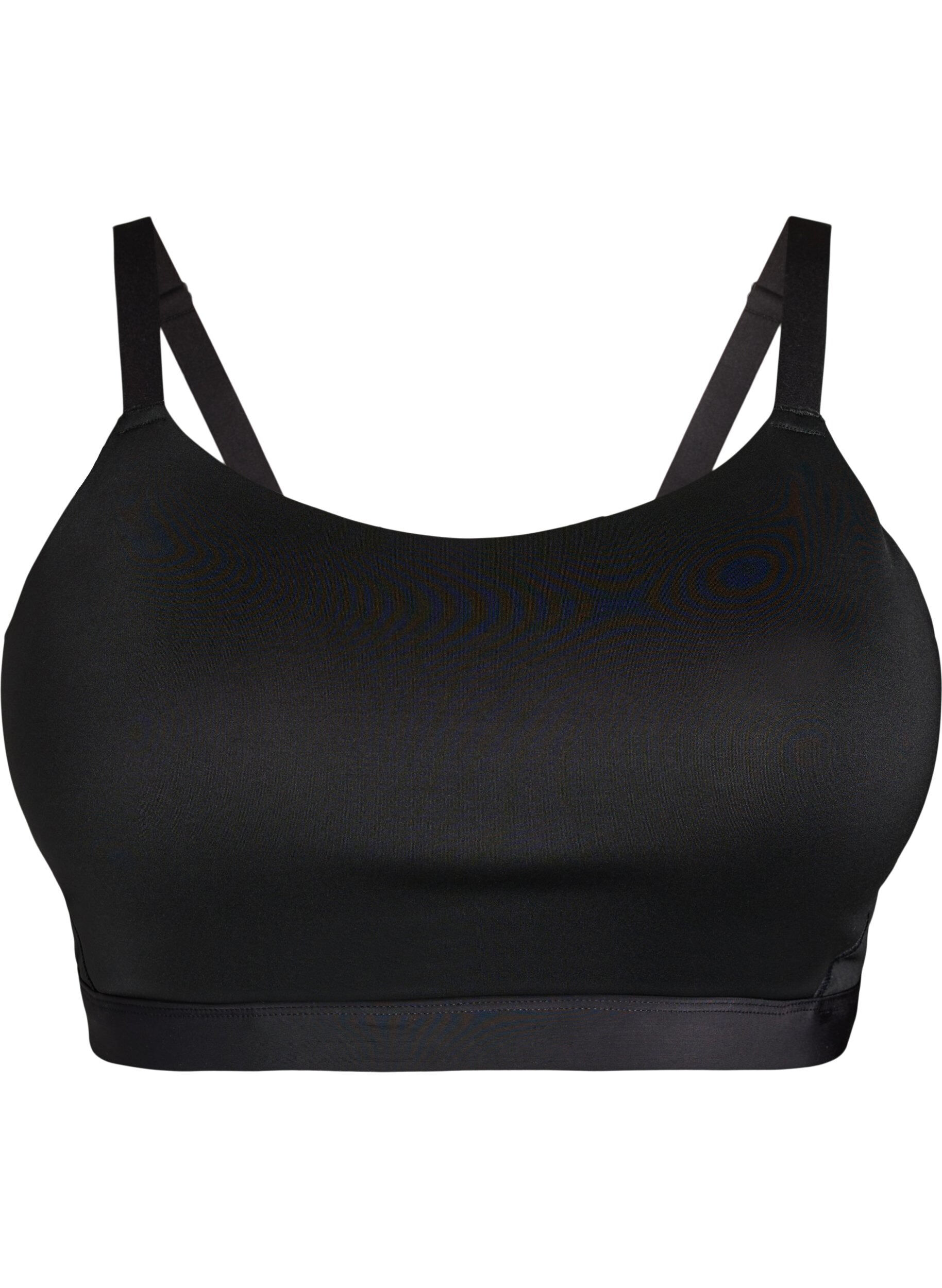 ZizziLett polstret sports-BH, Svart, Packshot image number 0