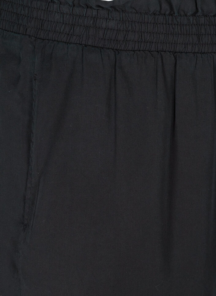 Løs bermudashorts med smock, Black, Packshot image number 2