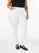 Amy super slim fit jeans med h&oslash;yt liv, Hvit, Model image number 2