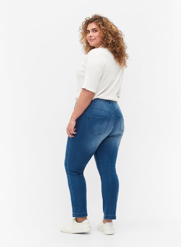 Slim fit Emily jeans med normal høyde i livet, Light blue, Model image number 1