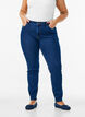 Emily jeans i smal passform og normalt h&oslash;y midje, Bl&aring;, Model image number 2