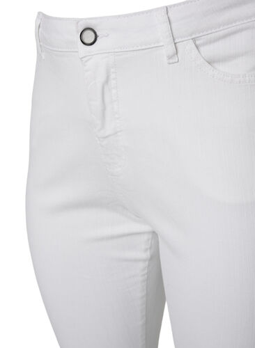 Ellen bootcut jeans med høyt liv, White, Packshot image number 2