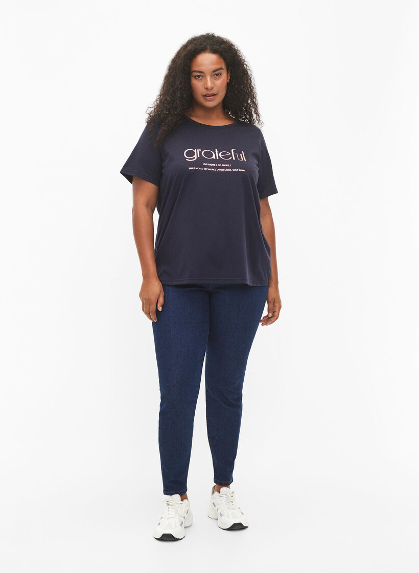 FLASH - T-skjorte med motiv, Navy Bl Rose Gold, Model image number 2