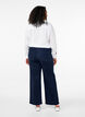 Jeans med h&oslash;y midje og vide ben, Bl&aring;, Model image number 1