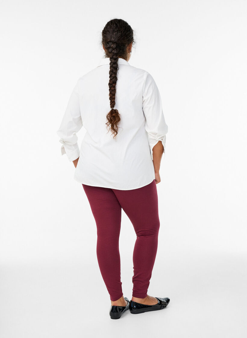 F&ocirc;ret tights i bomull, M&oslash;rk Bordeaux, Model image number 2