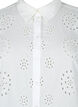 Skjortebluse med engelsk broderi og 3/4-ermer, Bright White, Packshot image number 2