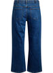 Jeans med vide ben og h&oslash;y midje, Bl&aring;, Packshot image number 1