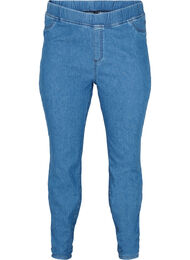 Jeggings med lommer, Blue denim