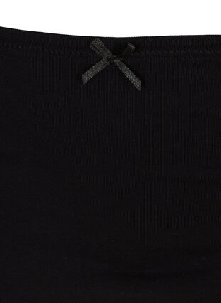 Hipster-truser med blondekant, 3 stk., Black, Packshot image number 2