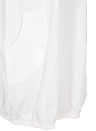Kortermet bomullskjole, Bright White, Packshot image number 3
