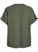 Løs bluse med korte ermer, Grønn, Packshot image number 1