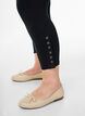 3/4-leggings med knapper, Svart, Model image number 3