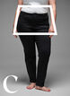 Slim fit jeans med vanlig midje, Black, Model image number 2